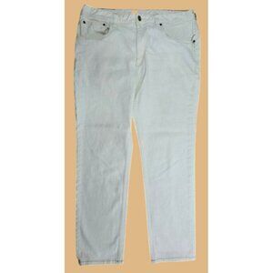 Tommy Bahama Mens Vintage Slim White Jeans Size 36 (37X31)